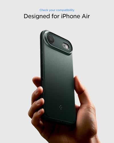 Air ile Uyumlu ince MagSafe Kılıf Thin Fit Hava Kanalı Teknolojisi™ Askeri Sınıf Koruma MagFit Abyss Green Kapak - ACS09917 - Görsel 3