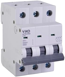 4VTB-3C10 Otomatik Sigorta 4,5kA C Tipi 3 Kutup 10A - Görsel 3