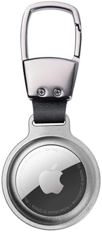 Buff TagSafe HookSteel Taşınabilir Anahtarlık Darbeye Dayanıklı Metal Askılı AirTag Kılıf (Gümüş) - Görsel 3
