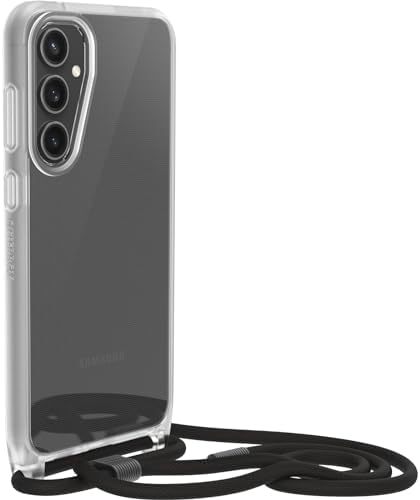 React Necklace Kılıf Galaxy S23 FE için, ultra ince, koruyucu kılıf, ayarlanabilir ve çıkarılabilir cep telefonu zincirli, askeri standartlara göre test edilmiştir, şeffaf - Görsel 3