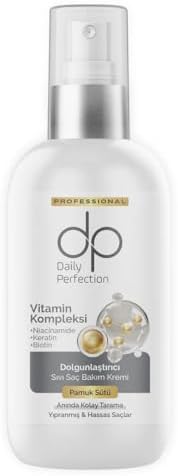 Daily Perfection Pamuk Sütü Sıvı Saç Bakım Kremi 200 ml - Yıpranmış ve Hassas Saçlar İçin Kolay Tarama Sağlayan Nemlendirici Bakım Spreyi