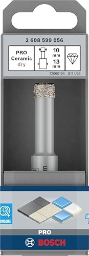 1x Döner Matkaplar için PRO Ceramic dry Matkap Ucu, Silindirik Şaft (Döşemeler, Sert Fayanslar, Ø 10 mm, Professional Aksesuar Döner Matkap/Vidalamalar) - Görsel 3