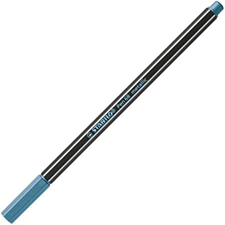 Pen 68 - Keçe Uçlu Boya Kalemi - Metalik Mavi