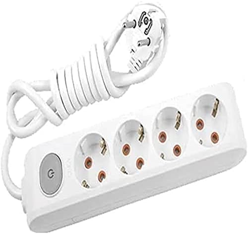 Multi-Let 4lü Anahtar-Topraklı Kablolu Ç.K 5m Priz - Görsel 3