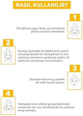 Alternative view of SinozSPF50+ Günlük Kullanım Sıvı Yüz Güneş Kremi 50ml - Yeni Nesil Güneş Filtreleri- Hibrit Formül-PA++++