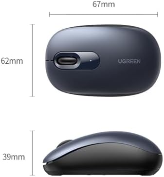 2400DPI 2.4Ghz Kablosuz Sessiz Mouse Pembe - Görsel 3