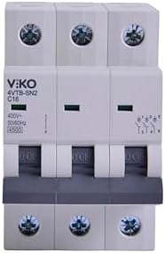 4VTB-3C16 Otomatik Sigorta 4,5kA C Tipi 3 Kutup 16A - Görsel 3