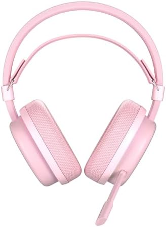 Aula G7 Tri Mode Kablosuz RGB Gaming Mikrofonlu Oyuncu Kulaklığı 40mm Driver Gürültü Engelleyici Pembe - Görsel 3