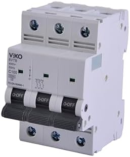 6VTB-3C100 Otomatik Sigorta 6KA C Tipi 3 Kutup 100A