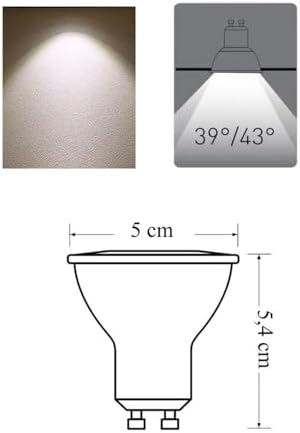 Alternative view of LED GU10 LAMBA, GÜN IŞIĞI 4W 345LM 4000K
