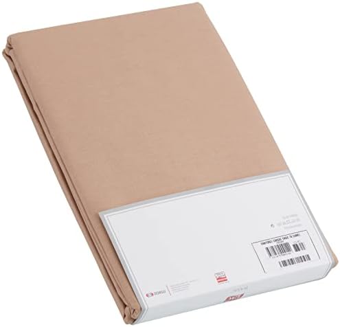 Basic Düz Pamuk Çarşaf, Camel, Tek Kişilik