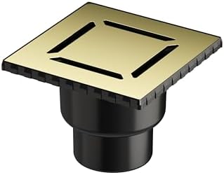 Alternative view of V-Flow Kare 5608278 Duş Kanalı Alttan Çıkışlı 100 Kapak Parlak Altın