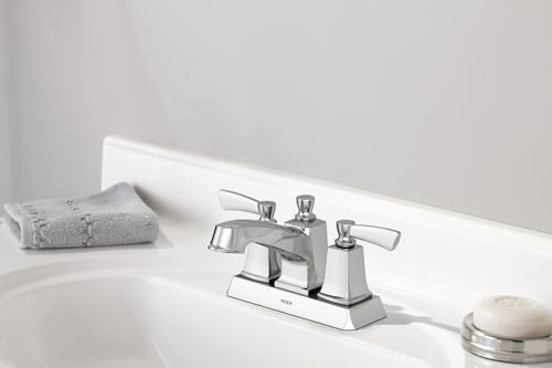 Alternative view of Moen WS84922 Conway İki Saplı Orta Set Drenaj Montajlı Banyo Musluğu, Krom