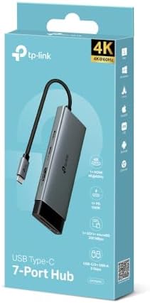 Alternative view of UH7020C, 4K 60Hz HDMI, Gigabit Port, 100W Hızlı Şarj, SD ve MicroSD Kart Yuvası, 5Gbps Data Transfer Hızı, 7'si Bir Arada USB-C Hub
