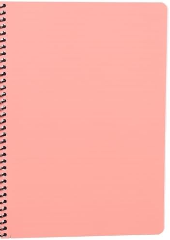 Infinity Pastel Serisi, A4, 6 Konulu (3 Kareli, 3 Çizgili) 180 Yaprak PP Kapaklı Spiralli Defter, Pembe