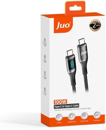 Alternative view of 100W 5A QC4.0 Dijital Led Ekranlı E-Mark Çipli USB PD Type-C Hızlı Şarj ve Data Kablosu 1 Metre