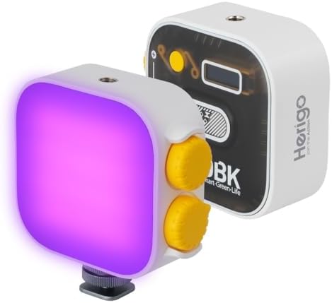 Alternative view of HR-PH002 RGB Mini LED Video Işığı Type-C Şarjlı Ekranlı 2000mAh