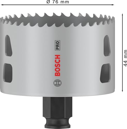 1 x PRO Multi Material Power Change Plus Hole Testere (Softwood, Drywall, Ø 76 mm, Professional Accessory Rotary Drill/Drivers)