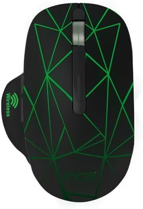 INCA IWM-551T Kablosuz,Şarj edilebilir, 4 Farklı Değişebilen Led Işıklı, Sessiz Tuş, Tyep-C ve Usb Çİft Alıcı,1600 Dpi,7 Tuş, Led Aç/Kapa Tuşu, 15M Çekim Mesafesi - Görsel 2
