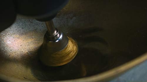 536 Pirinç Fırça, Altın, Bronz ve Bakır Temizleme, 13 mm, 2'li - Görsel 3