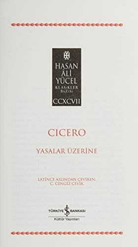 Yasalar Üzerine: Hasan Ali Yücel Klasikler Dizisi