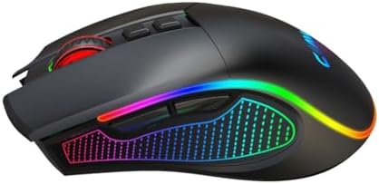 Alternative view of Crossfire Air Kablosuz 10000 Dpi Pixart PMW3325 Sensör Makro Yazılımlı Chromatic RGB Kablosuz Gaming Mouse - Siyah