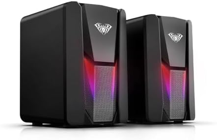 Aula N-108 1+1 USB/Aux 2.0 RGB Masaüstü Gaming Oyuncu Hoparlör Speaker Ses Sistemi