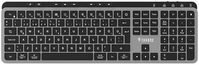 K1 Sessiz Switch 110+8 Multimedya Tuşlu Windows & Macos Uyumlu Premium Alüminyum-Metal Kablosuz Ofis Klavyesi (2.4ghz + Çift Bluetooth Profili) - Görsel 3
