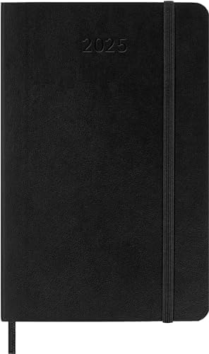 Alternative view of Moleskine Klasik 12 Aylık 2025 Aylık Planlayıcı, Yumuşak Kapak, Cep (3.5" x 5.5"), Siyah, 128 sayfa