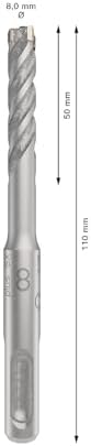1x PRO SDS plus-5X Kırıcı Delici Delme Ucu (Donatılı Beton, Beton, Ø 8,00 mm, Professional Aksesuar Kırıcı Delici) - Görsel 3