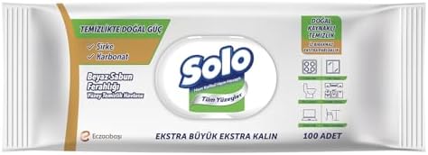 Yüzey Temizleme Mendili Doğal Güç Beyaz Sabun 100 Yaprak