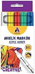 Alternative view of Akrilik Markör 5'li, Klasik Renkler