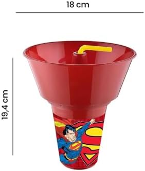 Alternative view of Supermn Lisanslı Cips ve Mısır Kovalı Pipetli Bardak