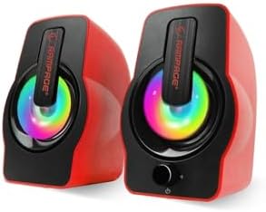 Alternative view of RMS-G7 FALSETTO 2.0 6 Watt RGB Ledli Kırmızı Multimedia Gaming USB Speaker