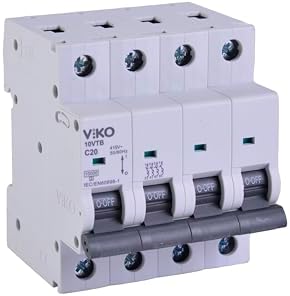 10VTB-4C20 Otomatik Sigorta 10kA C Tipi 4 Kutup 20A - Görsel 3