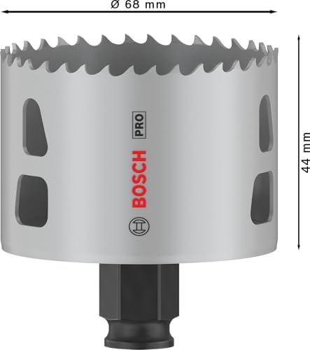 1 x PRO Multi Material Power Change Plus Hole Testere (Softwood, Drywall, Ø 68 mm, Professional Accessory Rotary Drill/Drivers)