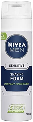 MEN Erkek Hassas Tıraş Köpüğü 200 ml, Hassas Ciltlere Özel Hızlı Koruma, Yanma Karşıtı, Alkolsüz Formül