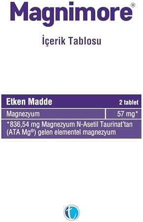 Alternative view of Magnimore Magnezyum İçeren Takviye Edici Gıda 60 Kapsül