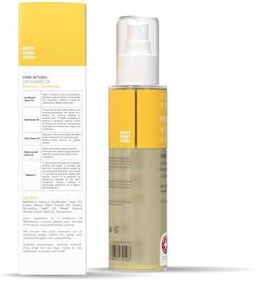 Baby Oil, Yenidoğan ve Hassas Ciltler İçin Besleyici ve Nemlendirici Bebek Yağı, 150 ml