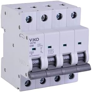 10VTB-4C50 Otomatik Sigorta 10kA C Tipi 4 Kutup 50A - Görsel 3