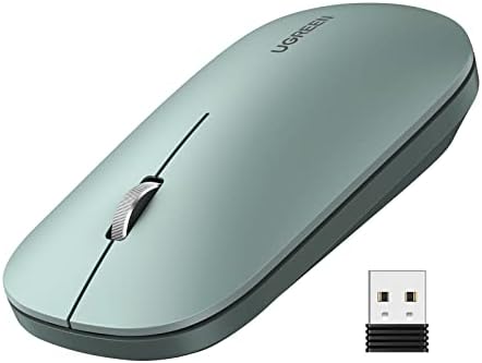Kablosuz Fare, 2,4 Ghz Usb Bağlantısı, Maks. 4000 Dpi, 18 Ay Pil Ömrü. Pc, Mac, Dizüstü Bilgisayar, Windows 11, 10, 8.1, 7, Macos, Linux Ile Uyumlu (Yeşil)