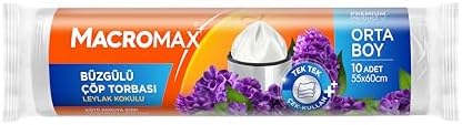Alternative view of Macromax Büzgülü Leylak Çöp Torbası Orta Boy 10'lu