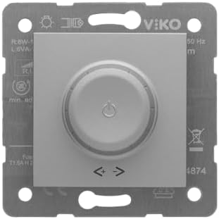 Alternative view of Novella/Trenda Gümüş PRO Dimmer RL 20 500W Mekanizma ve Düğme/Kapak