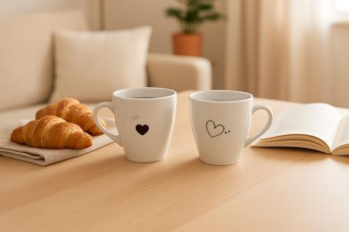 Porselen Pretty 2 Parça Mug Bardak
