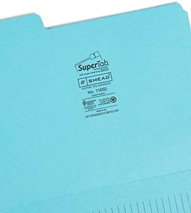 Alternative view of Smead SuperTab Notes Folder, Büyük Boy 1/3 Kesim Tableti, Harf Boyutu, Çeşitli Renkler, Paket başına 12 (11650)