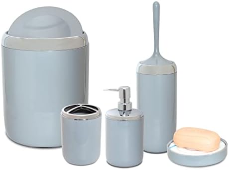 LİMA XL KROM DEKORLU BANYO SETİ/GRİ