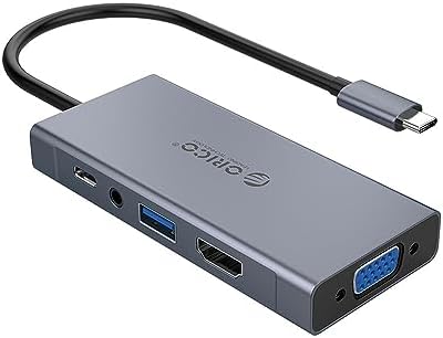 Alternative view of Type-C to USB 3.0 HDMI VGA AUX PD Çoklayıcı Dönüştürücü HUB