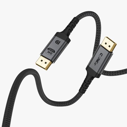 8K UHD DisplayPort v1.4 32.4 Gbps / 24K /Alüminyum Gövdeli 8K 60Hz-4K 120Hz-2K 240HZ-FHD 240Hz Destekli G-Sync & FreeSync 2 Metre Premium DisplayPort Kablo (C-DPP-B1) - Görsel 3
