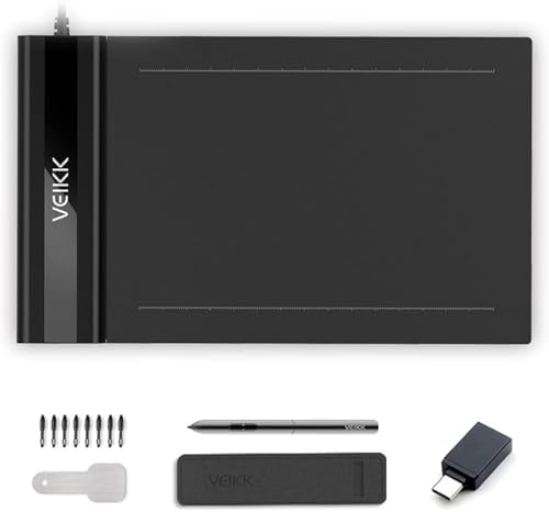 Veikk S640 6 x 4" 8192 Levels 5080 LPI Grafik Tablet + Kalem - Görsel 3