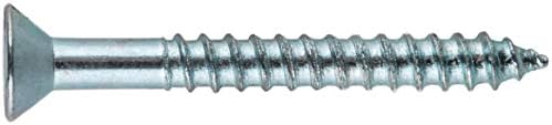 40037 6-inç x 2-1/2-inç Düz Başlı Phillips Ahşap Vida, 100'lü Paket, Çinko - Görsel 3